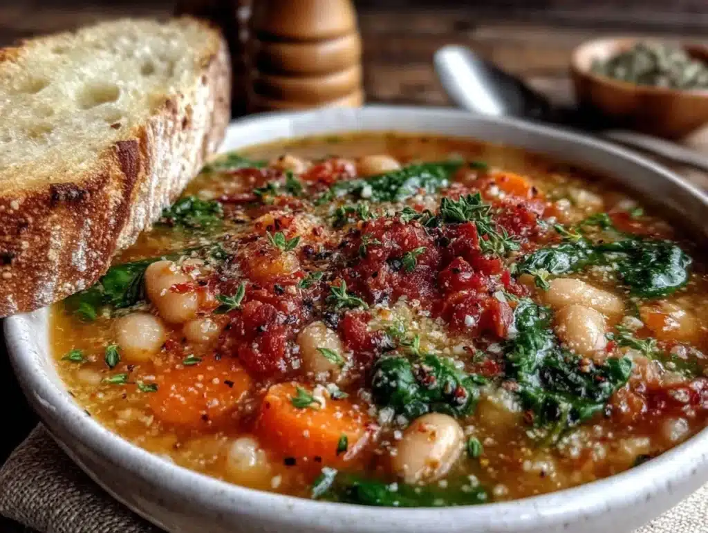 Tuscan white bean soup - featured image
