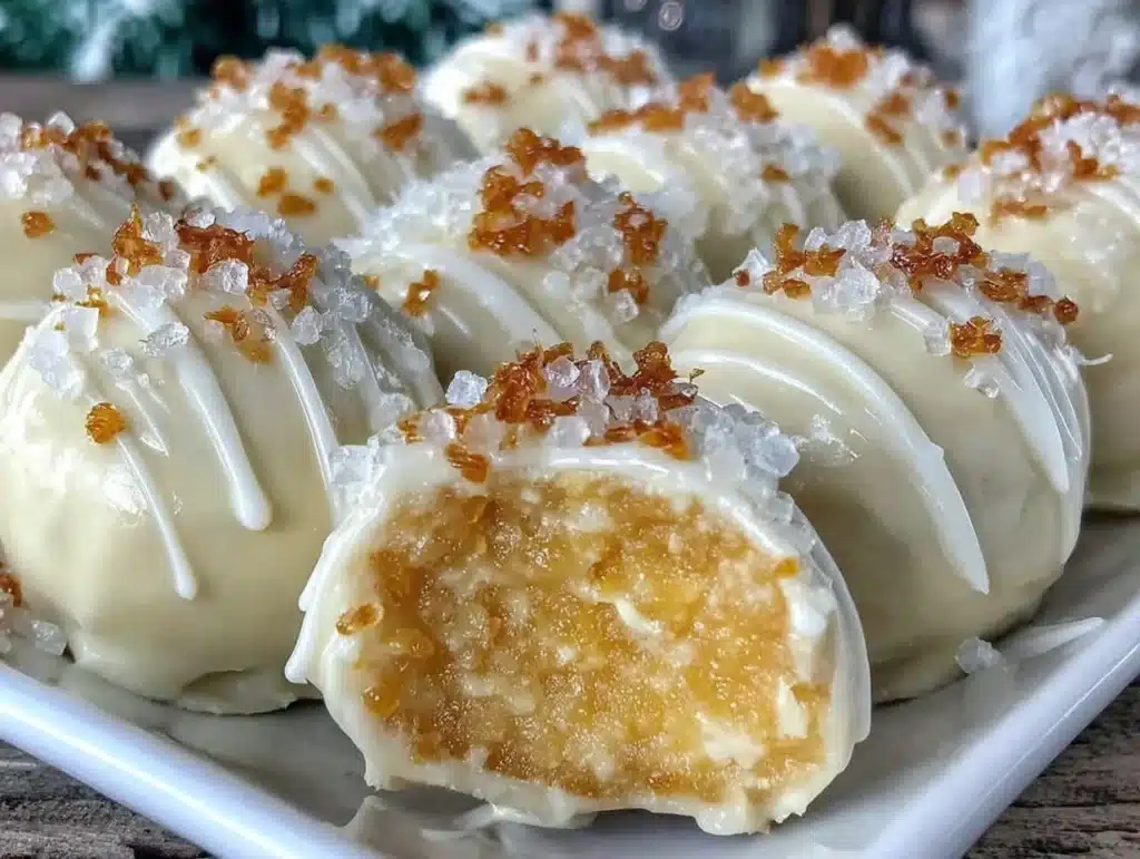 white chocolate orange truffles - featured image