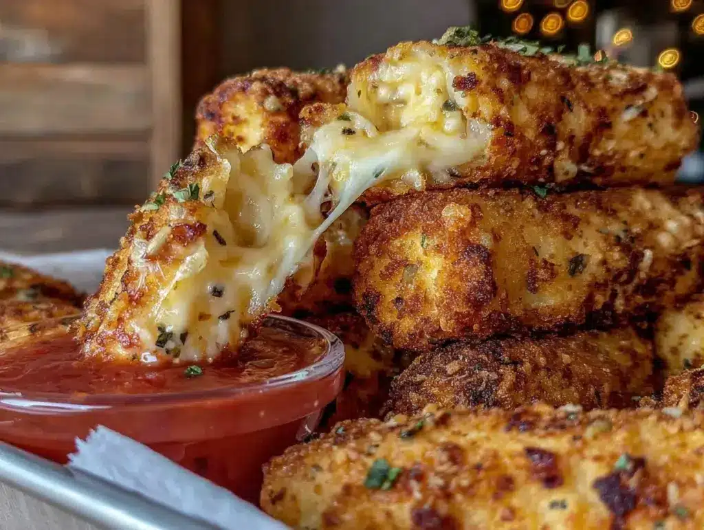 air fryer mozzarella sticks - featured image