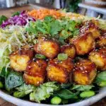 Asian Sesame Salad with Crispy Tofu - featured image