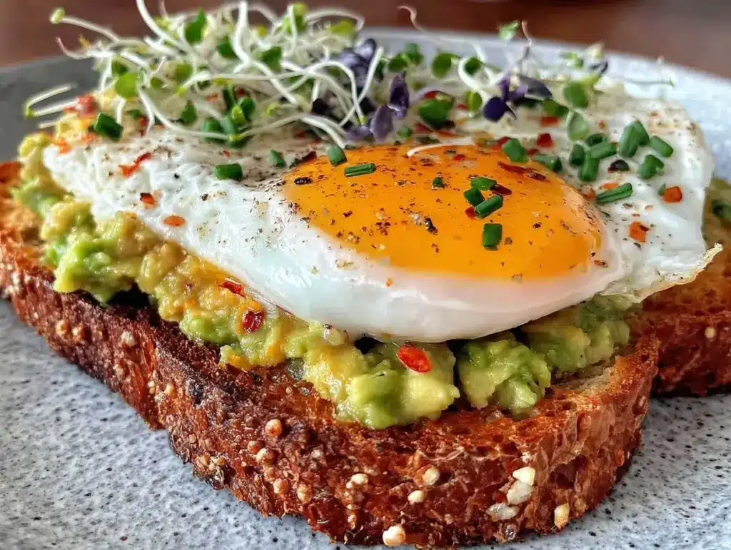 avocado toast with poached egg - featured image
