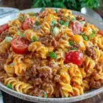 cheeseburger pasta - featured image