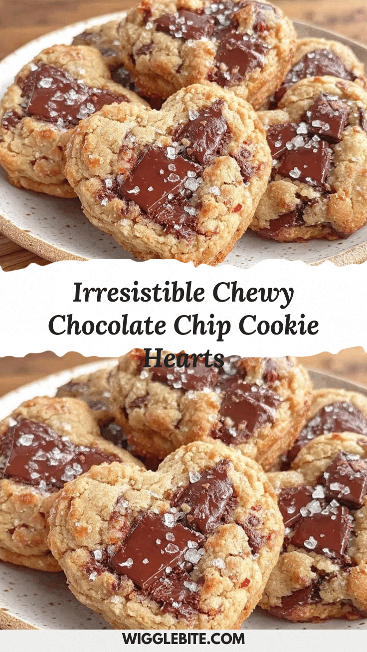 chewy chocolate chip cookie hearts recipe