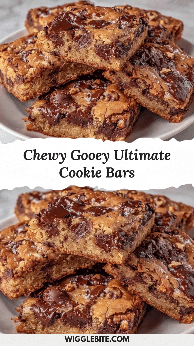 chewy cookie bars with chocolate and toasted walnuts recipe