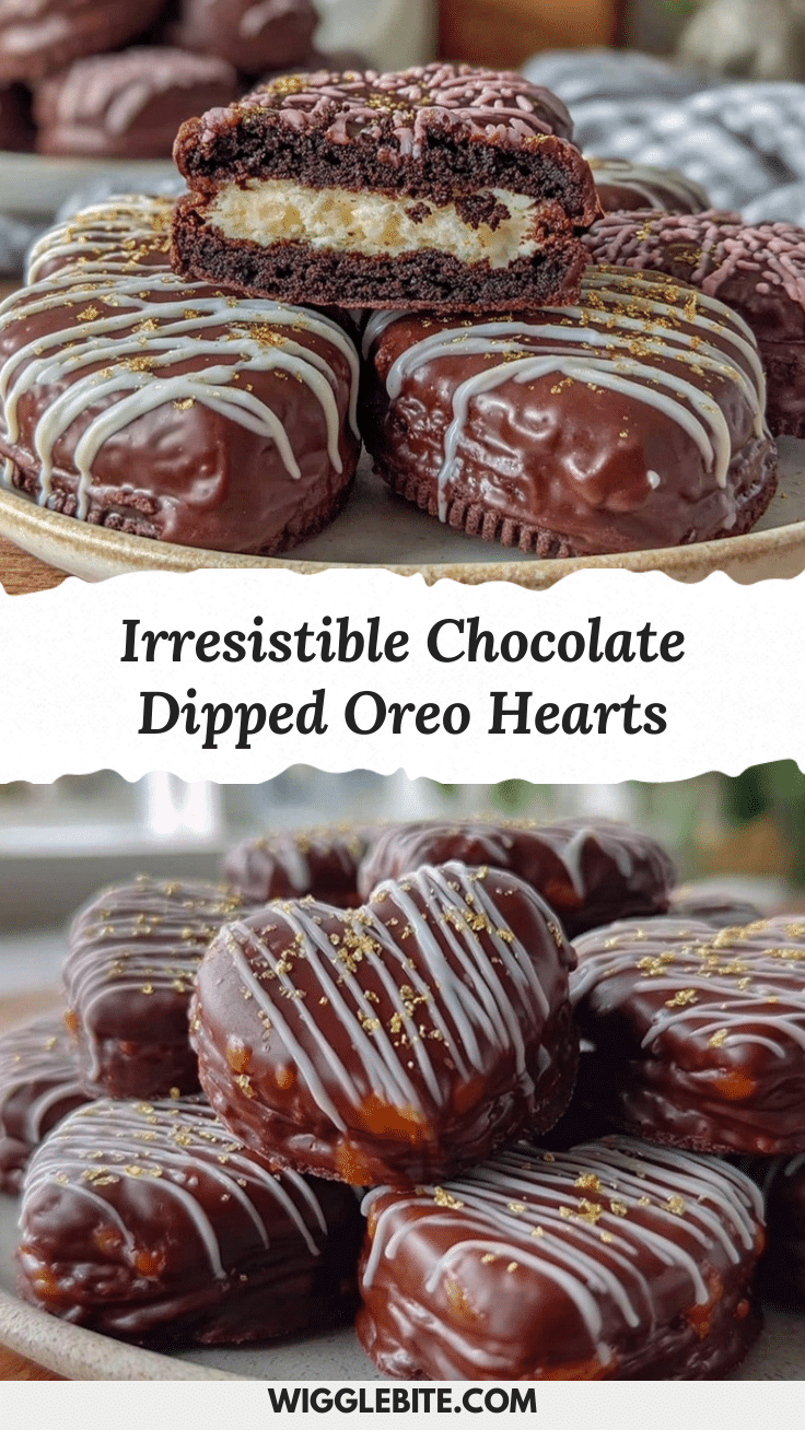 Chocolate Covered Oreo Hearts recipe