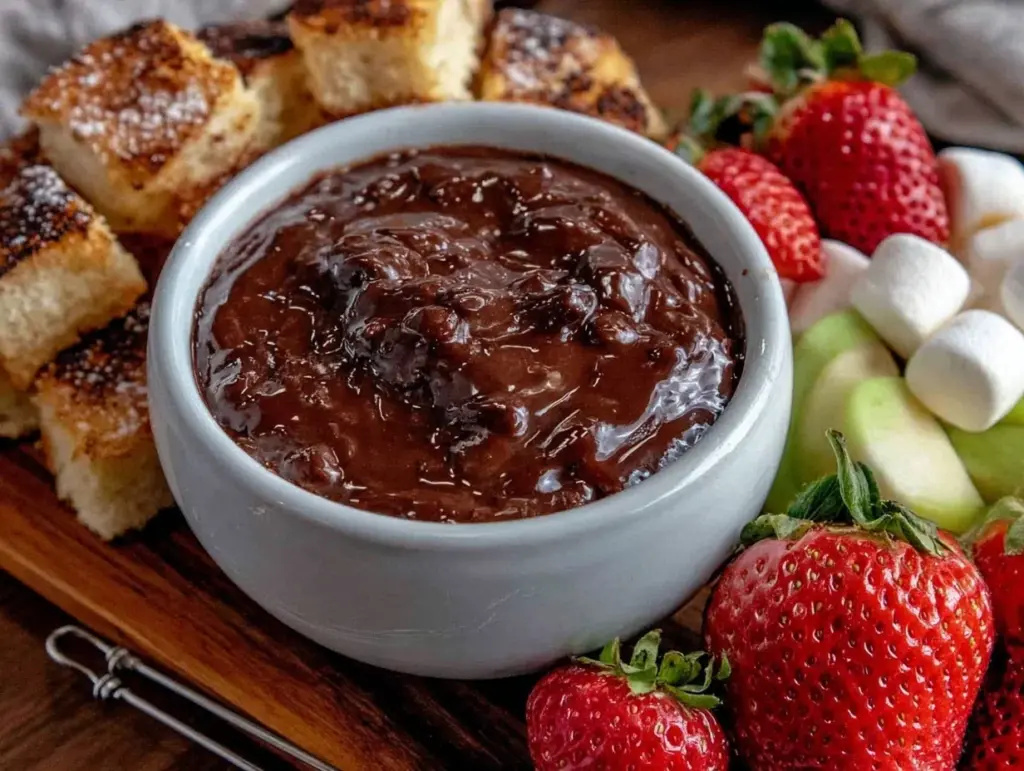 chocolate fondue for two - featured image