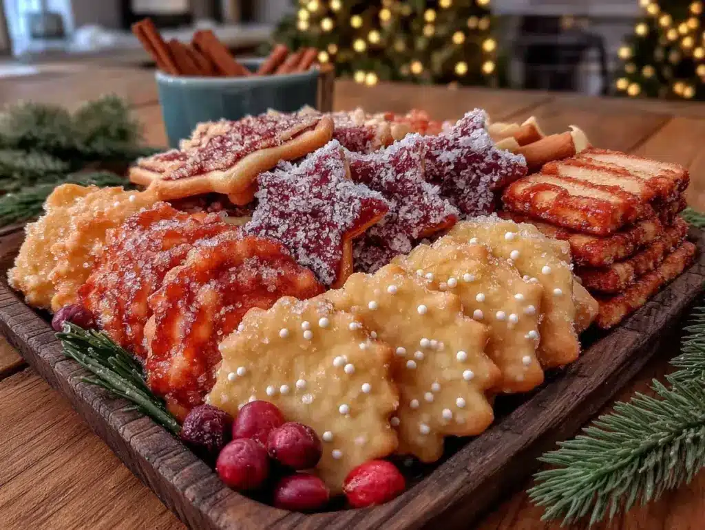christmas cookie platter - featured image