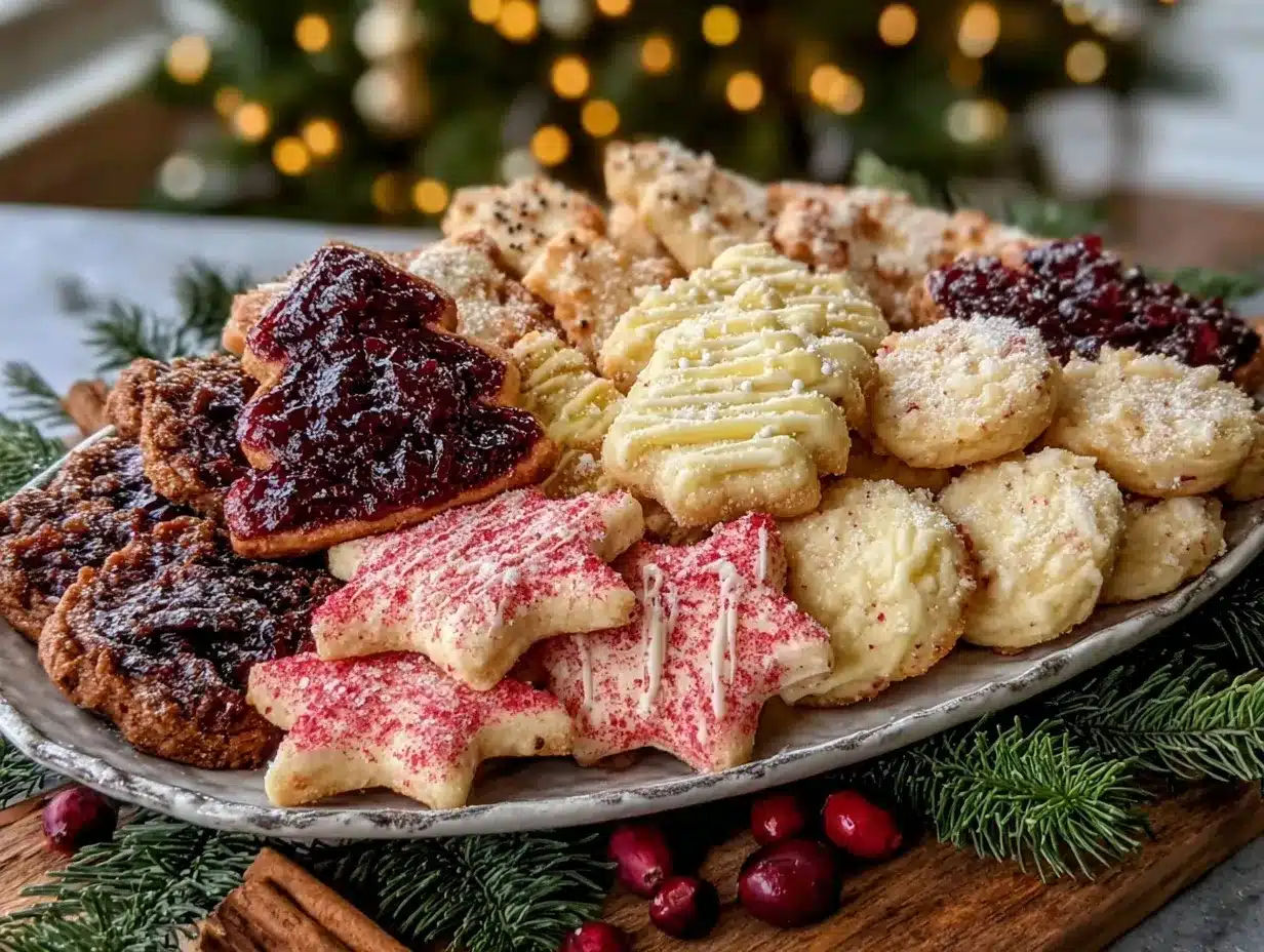 christmas cookie platter preparation steps