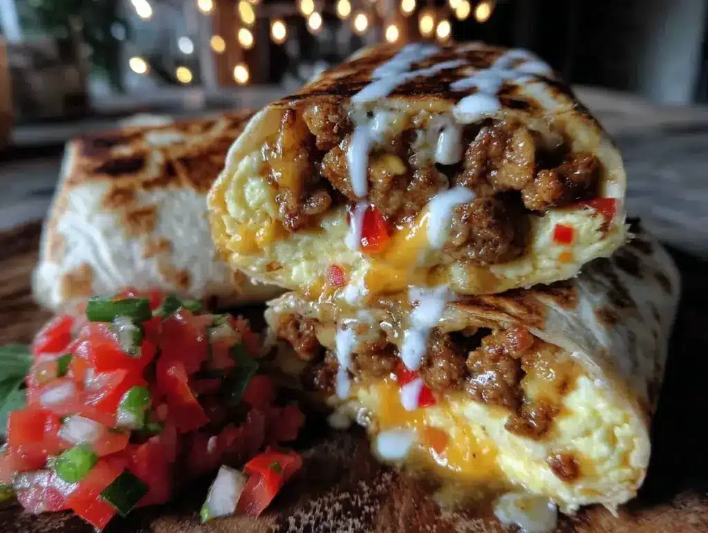 Christmas morning breakfast burritos - featured image