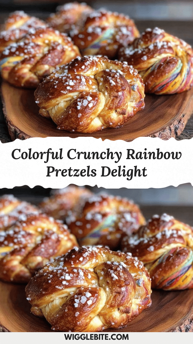colorful crispy rainbow pretzels recipe