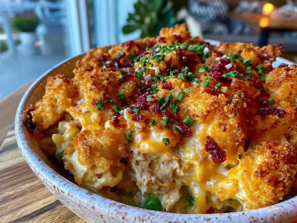 comforting tuna casserole recipe - featured image