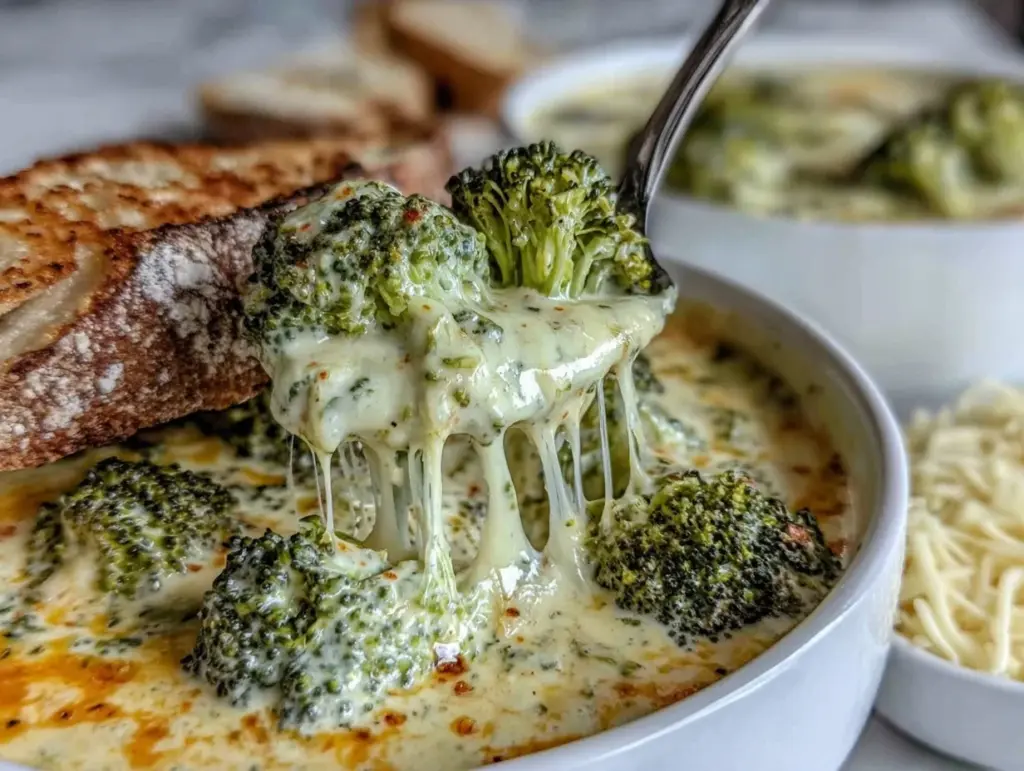 creamy broccoli cheddar soup - featured image