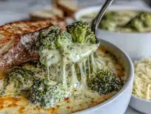 creamy broccoli cheddar soup - featured image