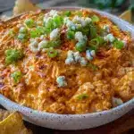 creamy buffalo chicken dip - featured image