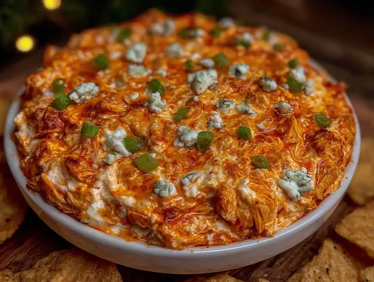 creamy buffalo chicken dip preparation steps