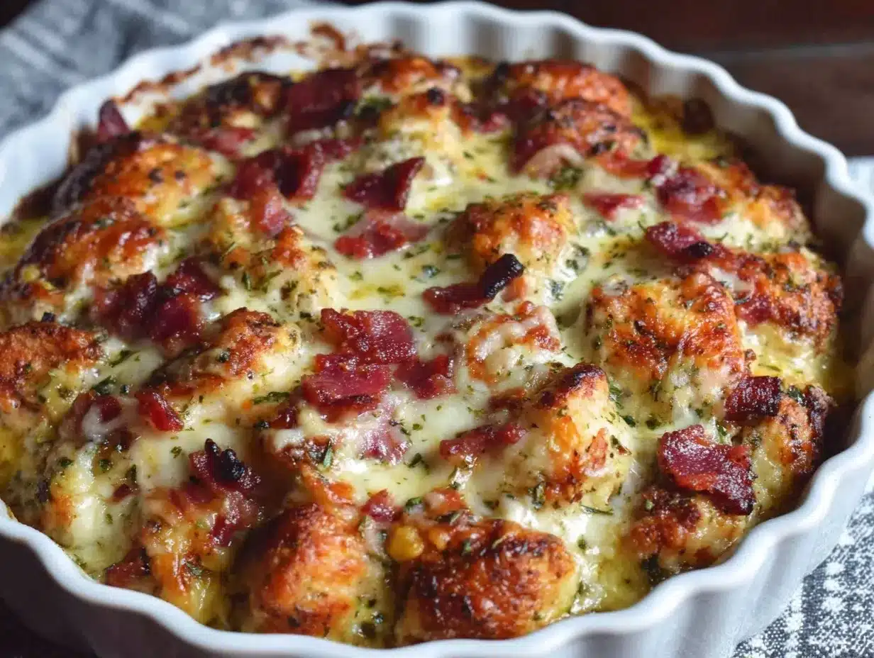 creamy chicken bacon ranch casserole preparation steps