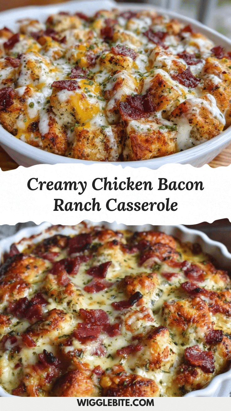 creamy chicken bacon ranch casserole recipe