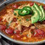 creamy chicken tortilla soup - featured image
