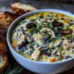 creamy chicken wild rice soup - featured image