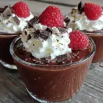 creamy chocolate mousse cups - featured image