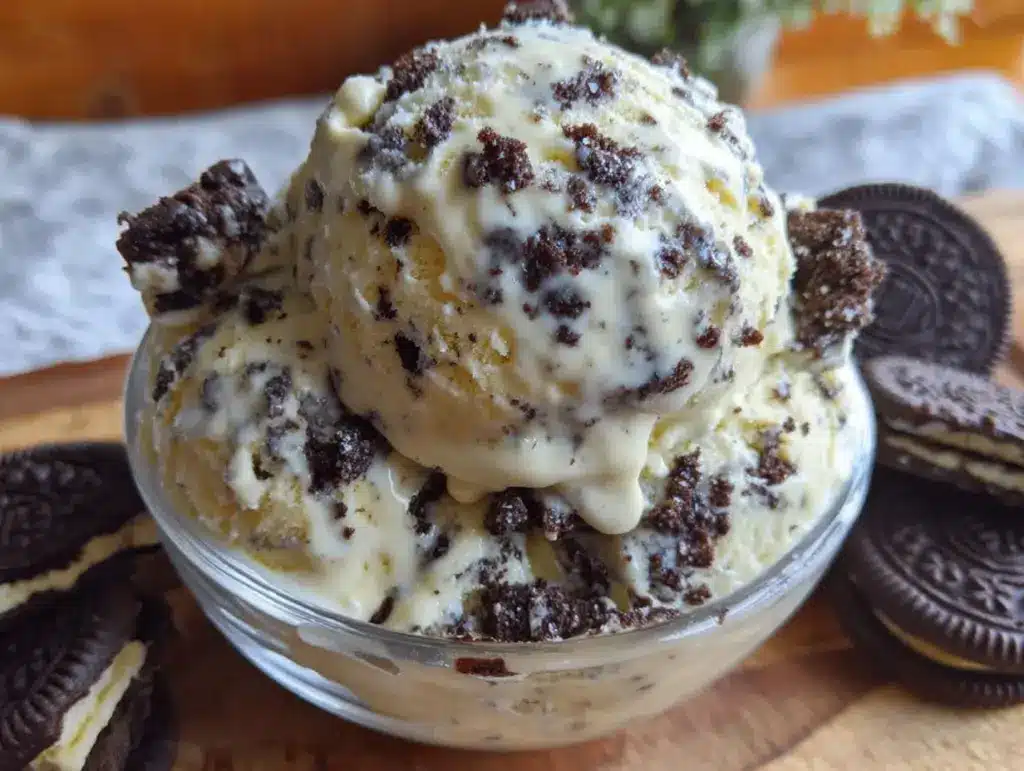 creamy cookies and cream ice cream recipe - featured image