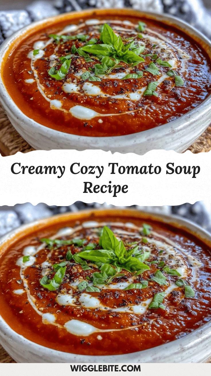 creamy cozy tomato soup recipe recipe