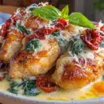 Creamy Crockpot Tuscan Chicken - featured image