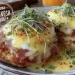 creamy eggs benedict - featured image