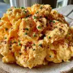 creamy fluffy scrambled eggs - featured image