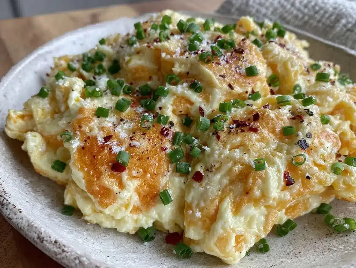 creamy fluffy scrambled eggs preparation steps