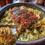 creamy garlic butter chicken pasta - featured image