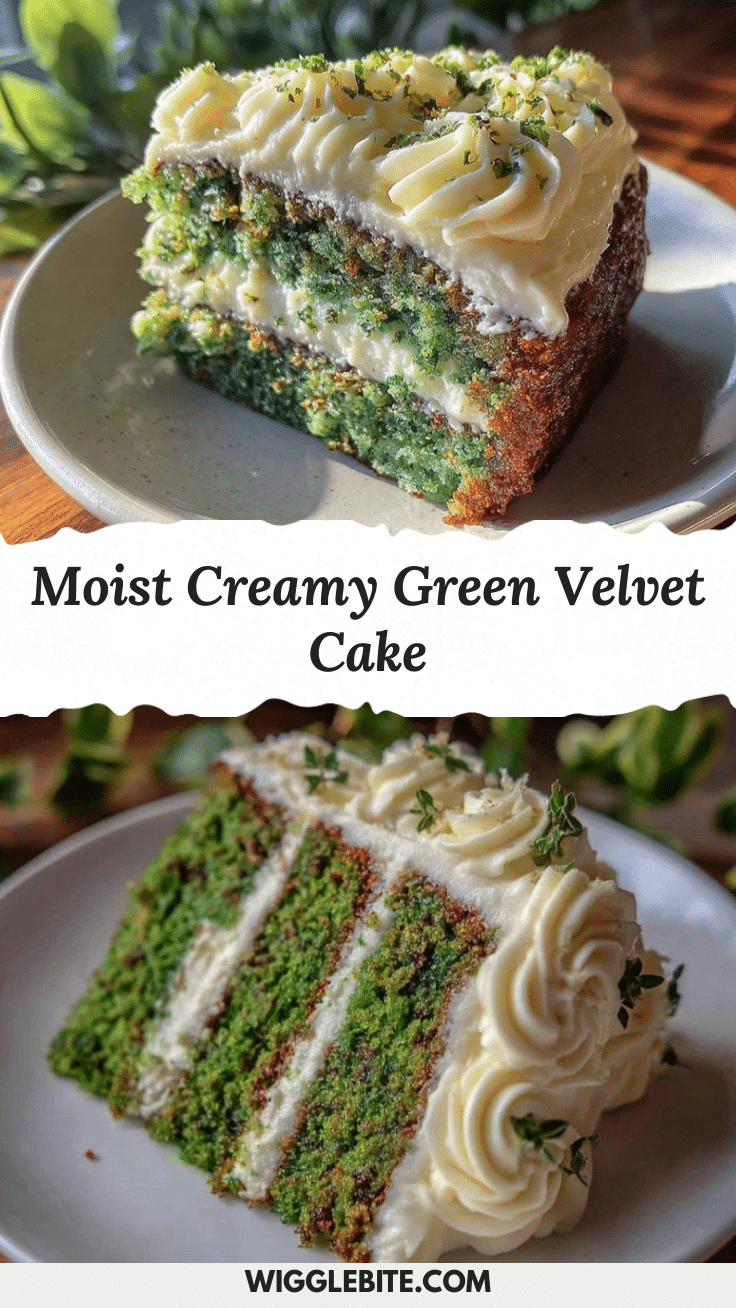 creamy green velvet cake recipe