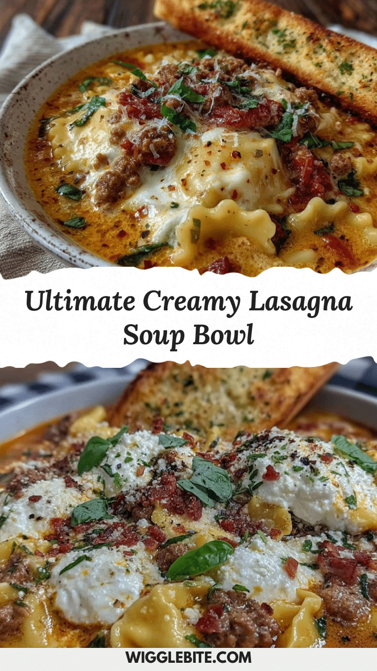 creamy lasagna soup recipe