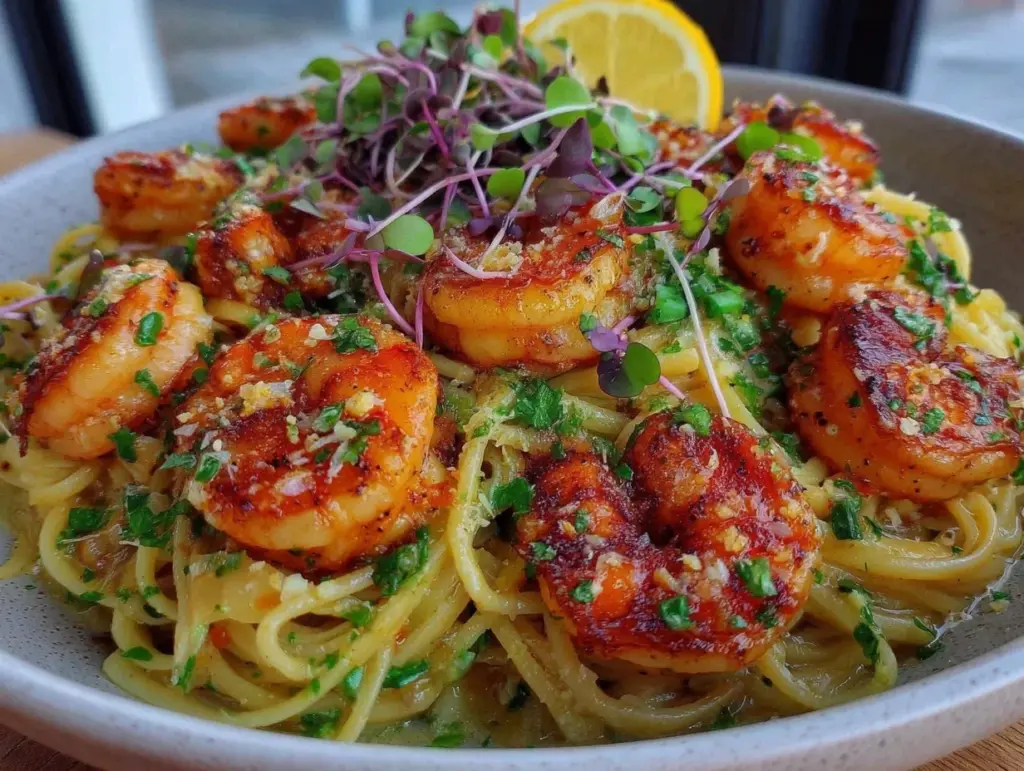 Creamy Lemon Butter Pasta with Shrimp - featured image
