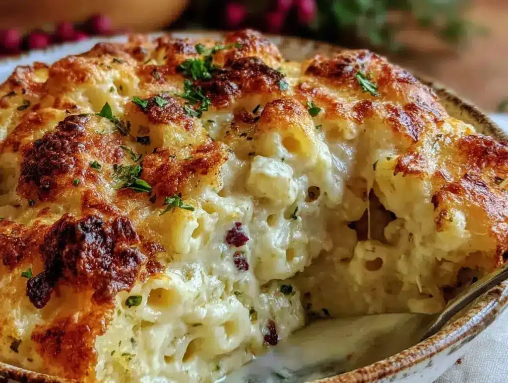 creamy mac and cheese - featured image