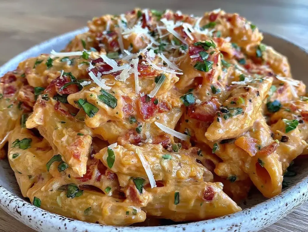 creamy pink pasta with vodka sauce - featured image