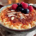 creamy rice pudding recipe - featured image