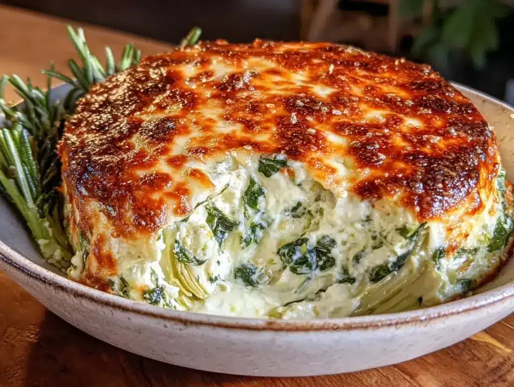 creamy spinach artichoke dip - featured image