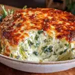 creamy spinach artichoke dip - featured image