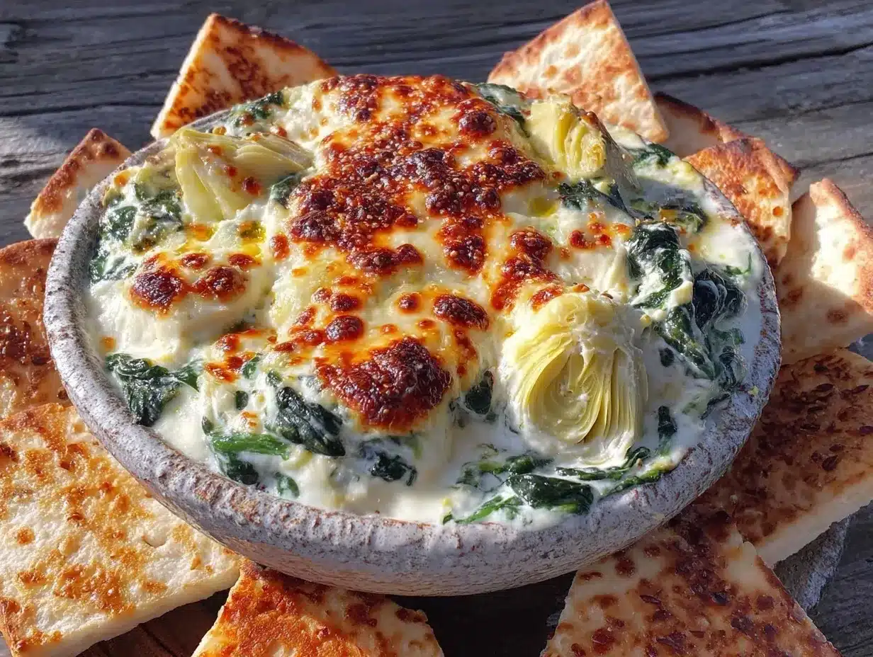 creamy spinach artichoke dip preparation steps