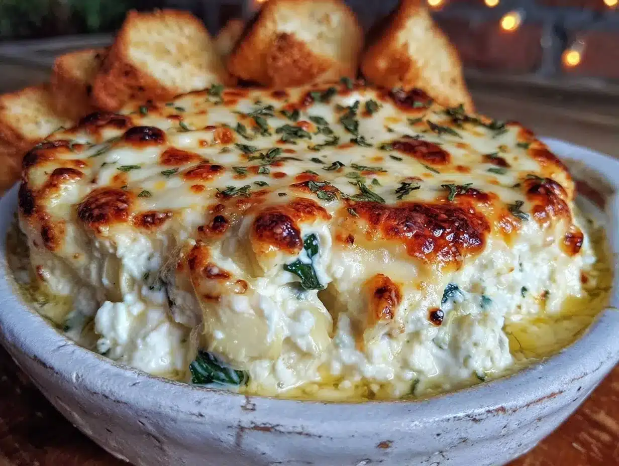 creamy spinach artichoke dip preparation steps