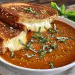 creamy tomato basil soup - featured image