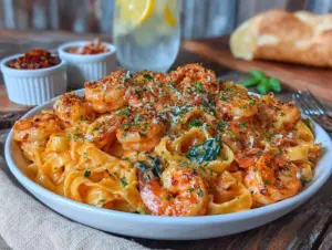 Creamy Tuscan Shrimp Pasta - featured image