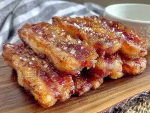 crispy air fryer bacon - featured image