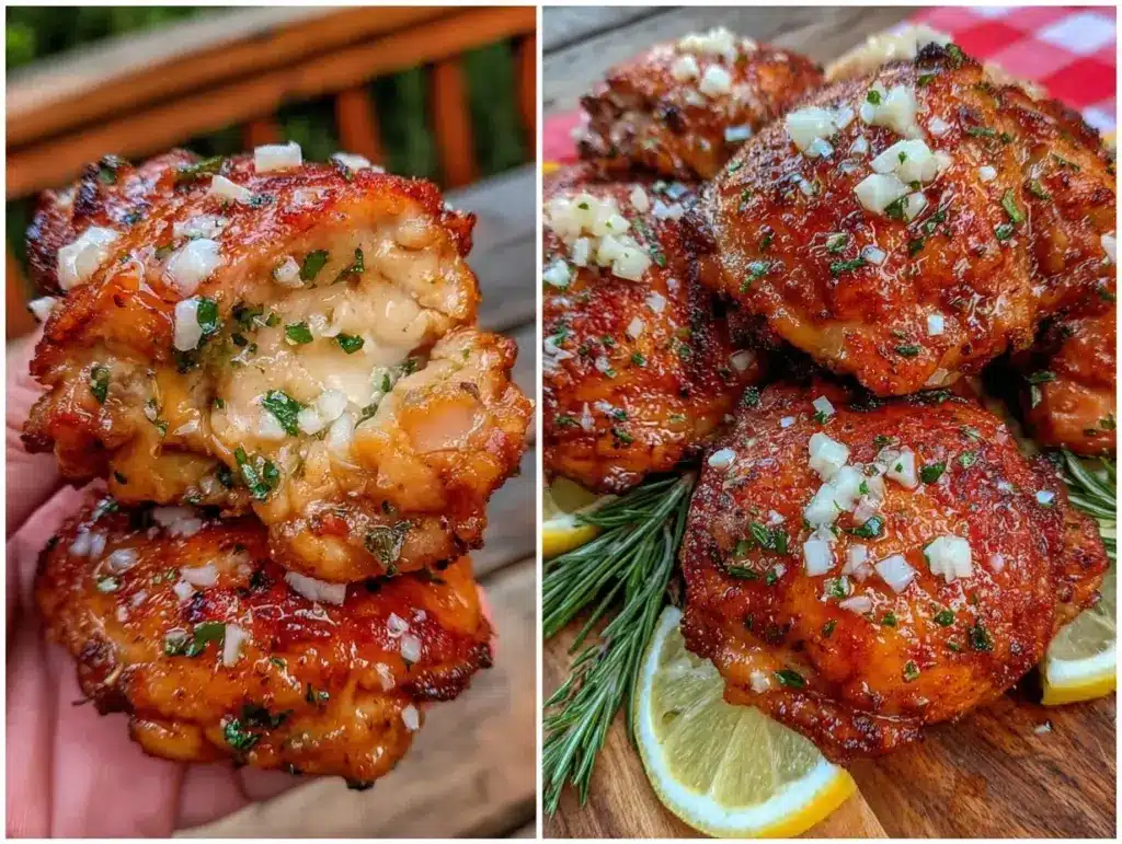 crispy air fryer chicken thighs - featured image