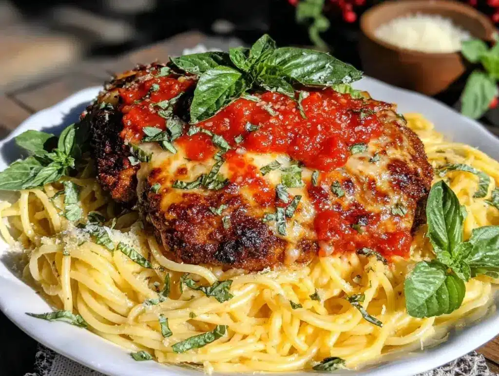 crispy baked chicken Parmesan - featured image