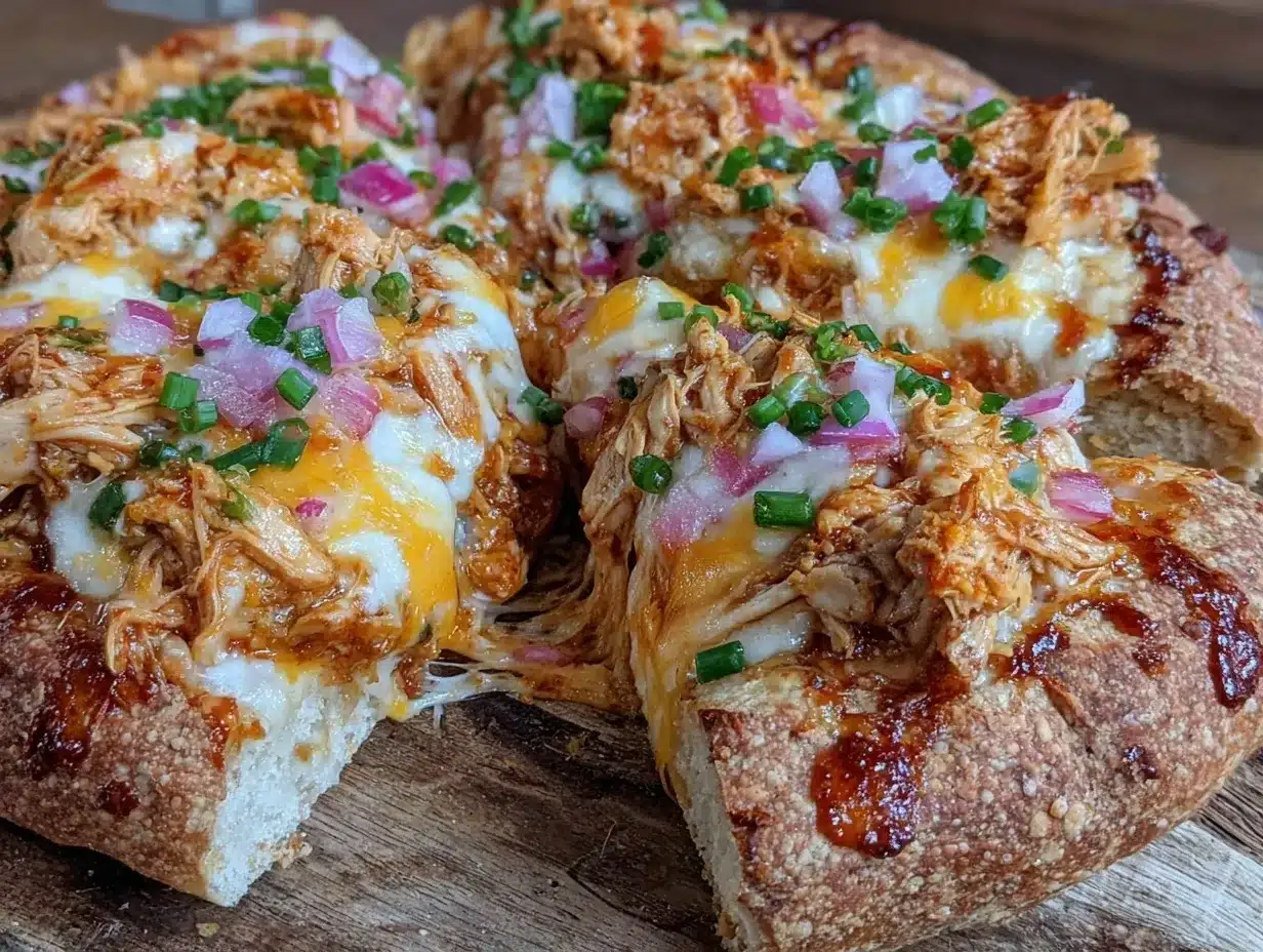 Crispy BBQ Chicken Pizza preparation steps