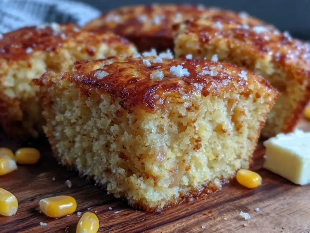 crispy buttery cornbread - featured image
