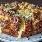 crispy cheesy garlic pull-apart bread - featured image