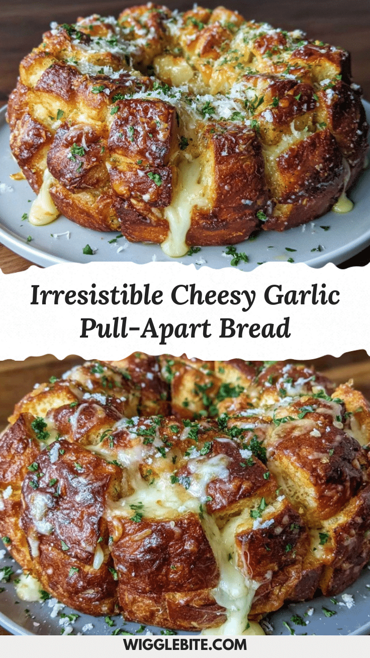 crispy cheesy garlic pull-apart bread recipe